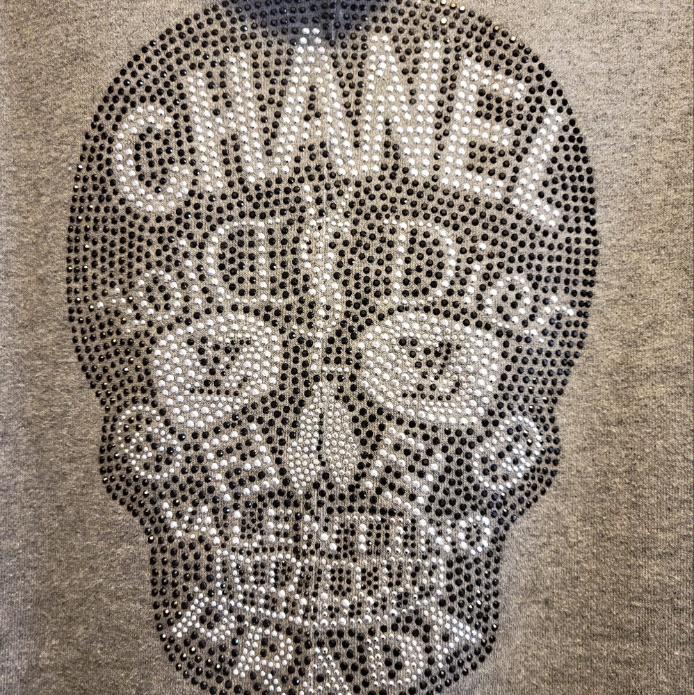 Designer skull sweatshirt hoodie
